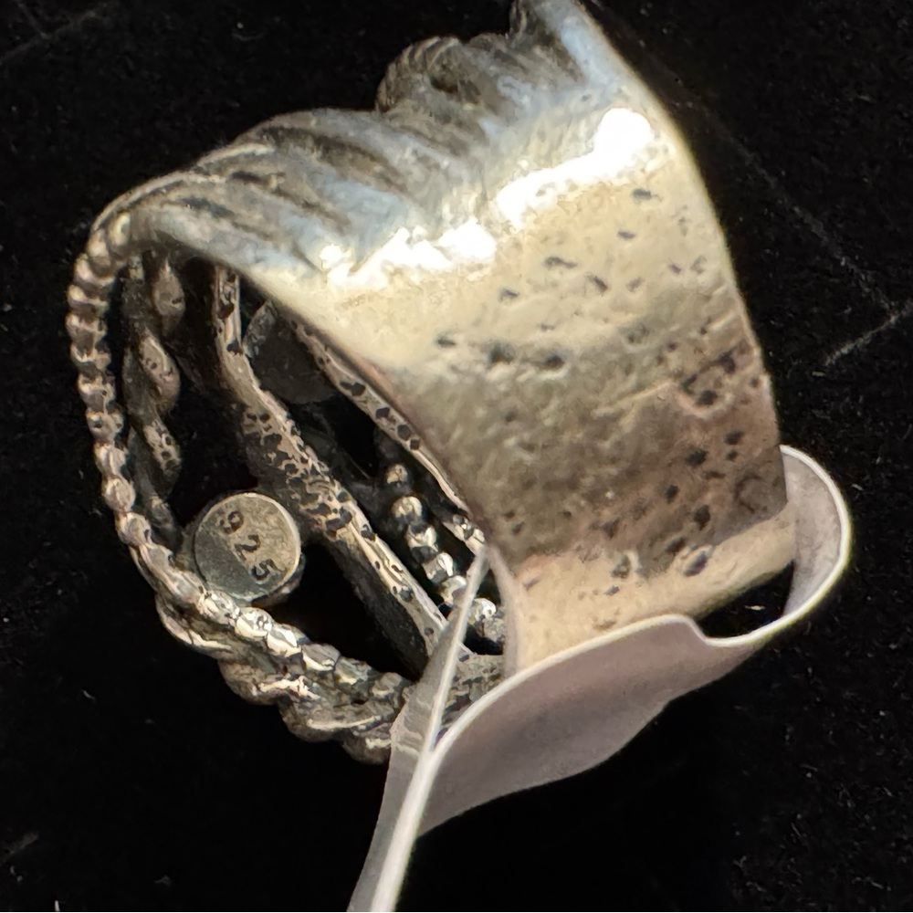 Or Paz Sterling Silver Turquoise Ring (size 6) - Picture 5 of 5